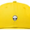image:imageDALIX Lil Alien Embroidered Cotton Cap Outdoor Space Nature Dad Hat MensGold