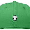 image:imageDALIX Lil Alien Embroidered Cotton Cap Outdoor Space Nature Dad Hat MensKelly Green