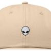 image:imageDALIX Lil Alien Embroidered Cotton Cap Outdoor Space Nature Dad Hat MensKhaki