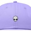 image:imageDALIX Lil Alien Embroidered Cotton Cap Outdoor Space Nature Dad Hat MensLavender