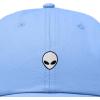 image:imageDALIX Lil Alien Embroidered Cotton Cap Outdoor Space Nature Dad Hat MensLight Blue