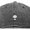 image:imageDALIX Lil Alien Embroidered Cotton Cap Outdoor Space Nature Dad Hat MensWashed Black