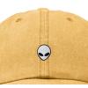 image:imageDALIX Lil Alien Embroidered Cotton Cap Outdoor Space Nature Dad Hat MensWashed Gold