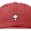 image:imageDALIX Lil Alien Embroidered Cotton Cap Outdoor Space Nature Dad Hat MensWashed Red