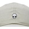 image:imageDALIX Lil Alien Embroidered Cotton Cap Outdoor Space Nature Dad Hat MensWashed Stone White