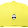 image:imageDALIX Lil Alien Embroidered Cotton Cap Outdoor Space Nature Dad Hat MensYellow