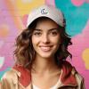 image:imageDALIX Moon Embroidered Crescent Astronomy Night Cotton Dad Hat Baseball Cap Adjustable WomensBeige