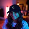 image:imageDALIX Moon Embroidered Crescent Astronomy Night Cotton Dad Hat Baseball Cap Adjustable WomensBlack