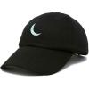 image:imageDALIX Moon Embroidered Crescent Astronomy Night Cotton Dad Hat Baseball Cap Adjustable WomensBlack