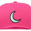 image:imageDALIX Moon Embroidered Crescent Astronomy Night Cotton Dad Hat Baseball Cap Adjustable WomensHot Pink