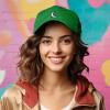 image:imageDALIX Moon Embroidered Crescent Astronomy Night Cotton Dad Hat Baseball Cap Adjustable WomensKelly Green