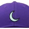 image:imageDALIX Moon Embroidered Crescent Astronomy Night Cotton Dad Hat Baseball Cap Adjustable WomensPurple