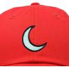 image:imageDALIX Moon Embroidered Crescent Astronomy Night Cotton Dad Hat Baseball Cap Adjustable WomensRed