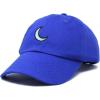 image:imageDALIX Moon Embroidered Crescent Astronomy Night Cotton Dad Hat Baseball Cap Adjustable WomensRoyal Blue