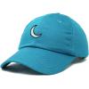 image:imageDALIX Moon Embroidered Crescent Astronomy Night Cotton Dad Hat Baseball Cap Adjustable WomensTeal