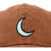 image:imageDALIX Moon Embroidered Crescent Astronomy Night Cotton Dad Hat Baseball Cap Adjustable WomensWashed Orange