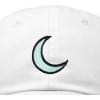 image:imageDALIX Moon Embroidered Crescent Astronomy Night Cotton Dad Hat Baseball Cap Adjustable WomensWhite