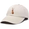 image:imageDALIX Orchestra Violin Hat Womens Embroidered Baseball CapBeige