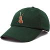 image:imageDALIX Orchestra Violin Hat Womens Embroidered Baseball CapDark Green