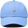 image:imageDALIX Lil Alien Embroidered Cotton Cap Outdoor Space Nature Dad Hat MensLight Blue