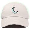 image:imageDALIX Moon Embroidered Crescent Astronomy Night Cotton Dad Hat Baseball Cap Adjustable WomensBeige