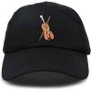 image:imageDALIX Orchestra Violin Hat Womens Embroidered Baseball CapBlack
