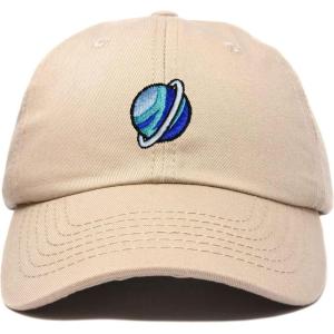 image:imageDALIX Embroidered Uranus Baseball Cap Cotton Dad Hat MenKhaki