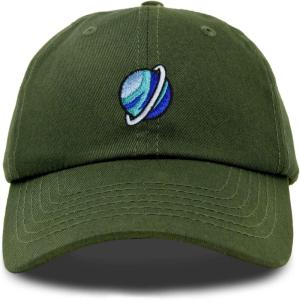 image:imageDALIX Embroidered Uranus Baseball Cap Cotton Dad Hat MenOlive