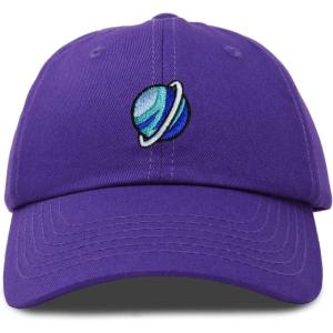 image:imageDALIX Embroidered Uranus Baseball Cap Cotton Dad Hat MenPurple