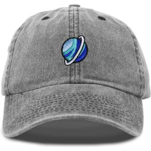 image:imageDALIX Embroidered Uranus Baseball Cap Cotton Dad Hat MenWashed Black