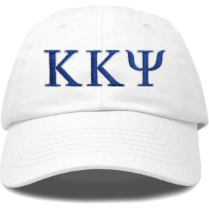 image:imageDALIX Kappa Kappa Psi Greek Letters Ball Cap Embroidered Fraternity HatWhite
