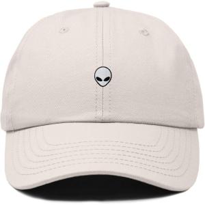 image:imageDALIX Lil Alien Embroidered Cotton Cap Outdoor Space Nature Dad Hat MensBeige