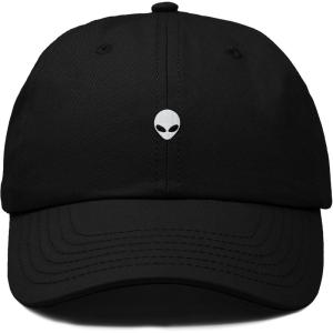 image:imageDALIX Lil Alien Embroidered Cotton Cap Outdoor Space Nature Dad Hat MensBlack