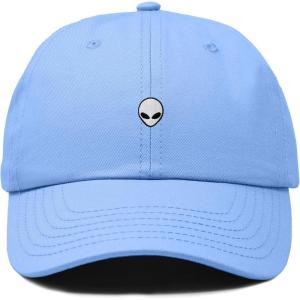 image:imageDALIX Lil Alien Embroidered Cotton Cap Outdoor Space Nature Dad Hat MensLight Blue