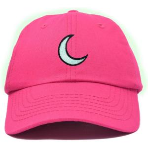 image:imageDALIX Moon Embroidered Crescent Astronomy Night Cotton Dad Hat Baseball Cap Adjustable WomensHot Pink