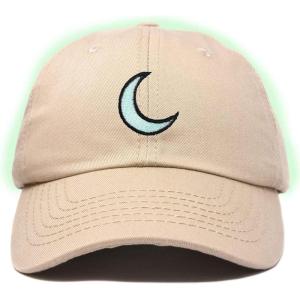 image:imageDALIX Moon Embroidered Crescent Astronomy Night Cotton Dad Hat Baseball Cap Adjustable WomensKhaki