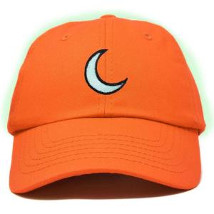 image:imageDALIX Moon Embroidered Crescent Astronomy Night Cotton Dad Hat Baseball Cap Adjustable WomensOrange