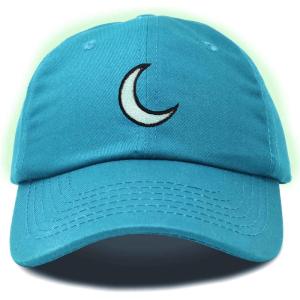 image:imageDALIX Moon Embroidered Crescent Astronomy Night Cotton Dad Hat Baseball Cap Adjustable WomensTeal
