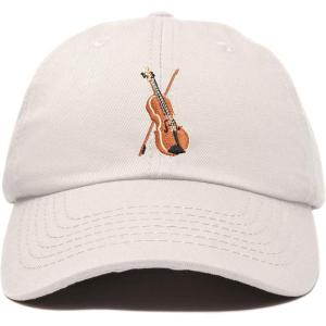 image:imageDALIX Orchestra Violin Hat Womens Embroidered Baseball CapBeige