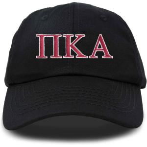 image:imageDALIX Pi Kappa Alpha Greek Letters Ball Cap Embroidered HatBlack