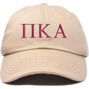 image:imageDALIX Pi Kappa Alpha Greek Letters Ball Cap Embroidered HatKhaki