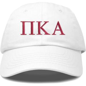 image:imageDALIX Pi Kappa Alpha Greek Letters Ball Cap Embroidered HatWhite
