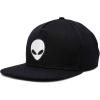 image:imageDALIX Alien Embroidered Snapback Flat Billed HatBlack