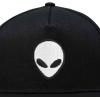 image:imageDALIX Alien Embroidered Snapback Flat Billed HatBlack