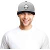 image:imageDALIX Alien Embroidered Snapback Flat Billed HatBlack Light Gray