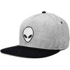 image:imageDALIX Alien Embroidered Snapback Flat Billed HatBlack Light Gray