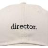 image:imageDALIX Director Embroidered Cotton Baseball Cap Adjustable Dad Hat MensBeige