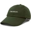 image:imageDALIX Director Embroidered Cotton Baseball Cap Adjustable Dad Hat MensOlive
