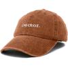 image:imageDALIX Director Embroidered Cotton Baseball Cap Adjustable Dad Hat MensWashed Orange
