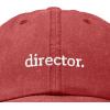 image:imageDALIX Director Embroidered Cotton Baseball Cap Adjustable Dad Hat MensWashed Red